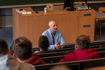 Associate Professor Aleš Rubina at the opening lecture of the winter semester 2024 | photo: Svatopluk Pelčák