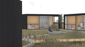 Alternative housing project HEX_CELL microhome by Vojtěch Trmač | visualization: author of the design