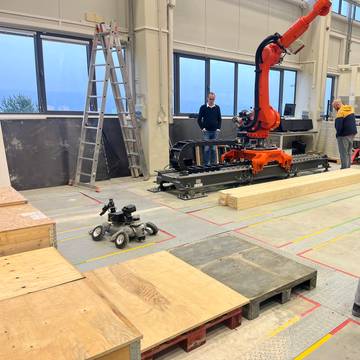 Robot na testovacím polygonu | foto: FAST VUT